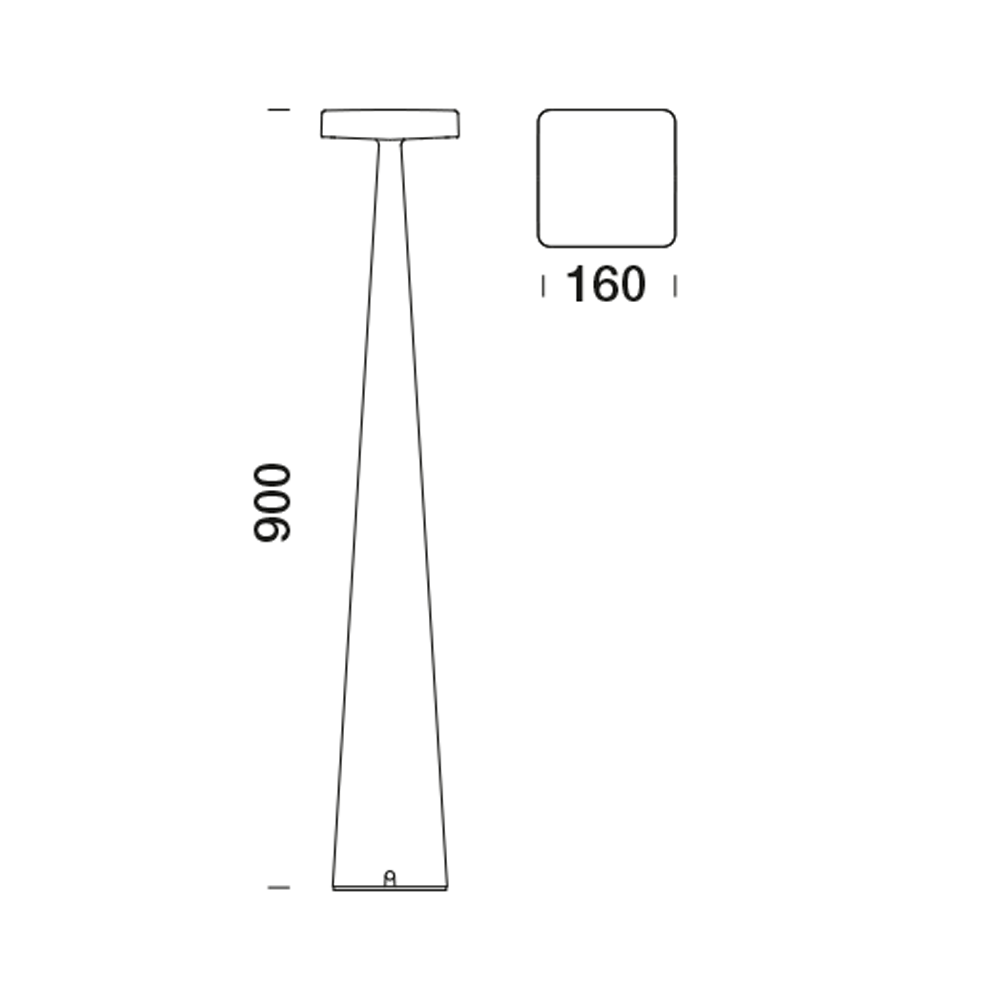 1640669 Мобильный светильник Platek BLEND Paletto  BLEND H. 900 mm - 8 LED 4000K diffuse  - Вид №16
