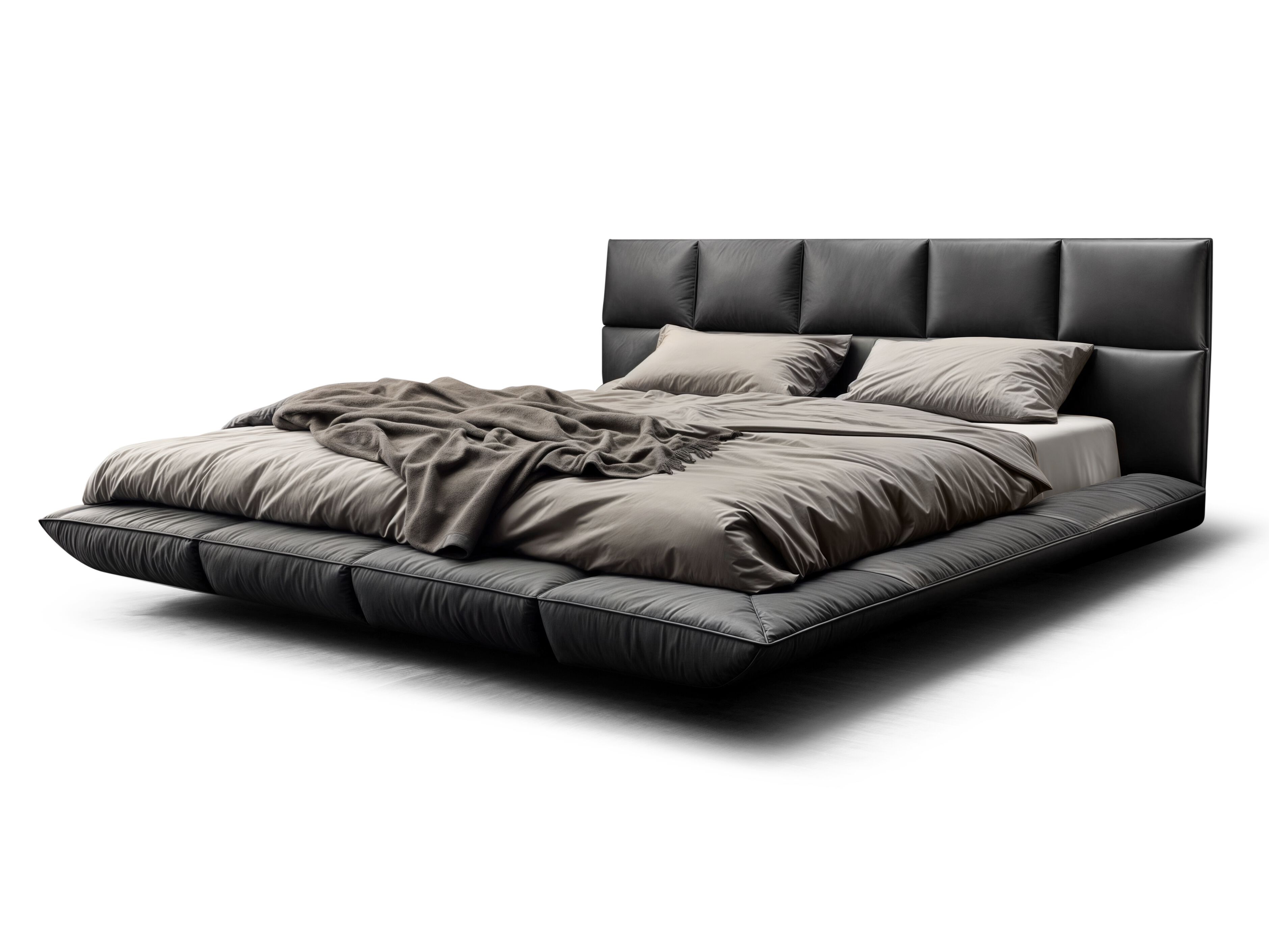 Кожаная двуспальная кровать Wayne Enterprises Home Collection WE-069 ARCH-00003649