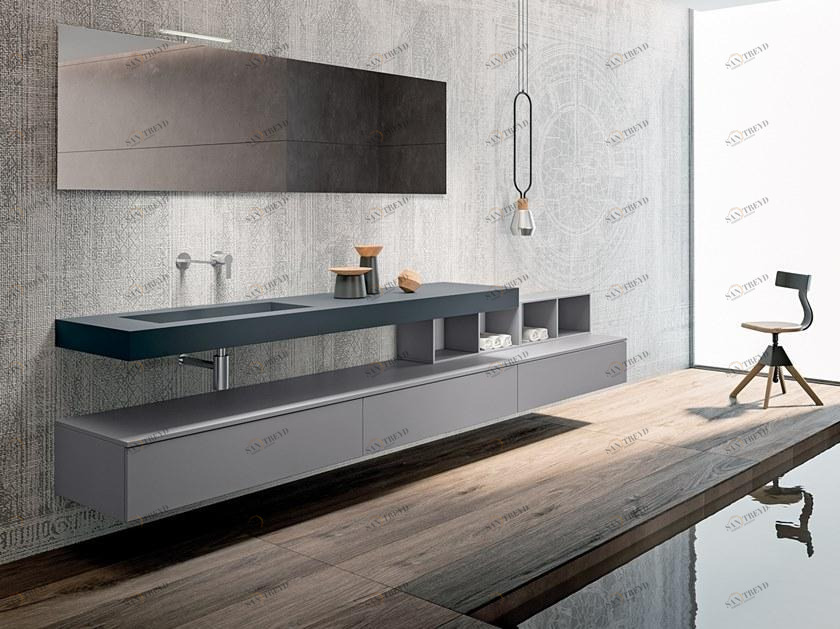 Подвесная раковина настенная овальная BMT Blues 2.0 белая sun-id-1409167