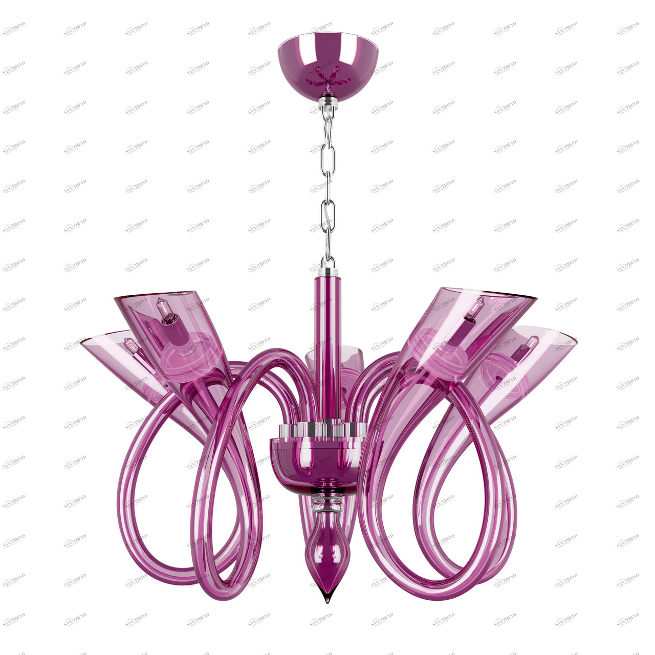 Люстра дизайнерская Injuresbsfeelings розовая 892068 LIGHTSTAR ДИЗАЙНЕРСКИЕ, STELLA 056311 Розовый 