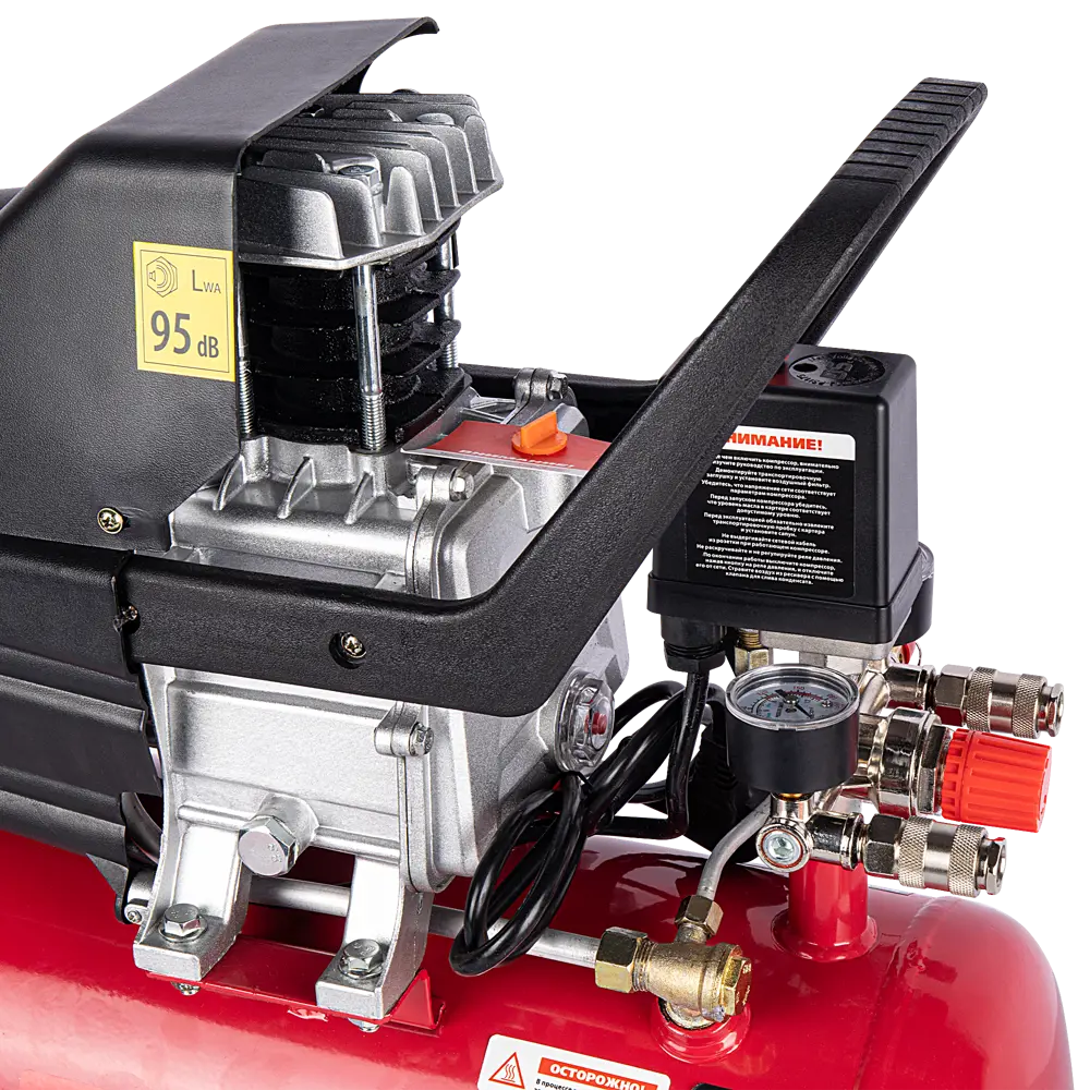 Поршневой компрессор Kronwerk 24 л с прямой передачей 89391549 STLM-1400210 - Вид №3