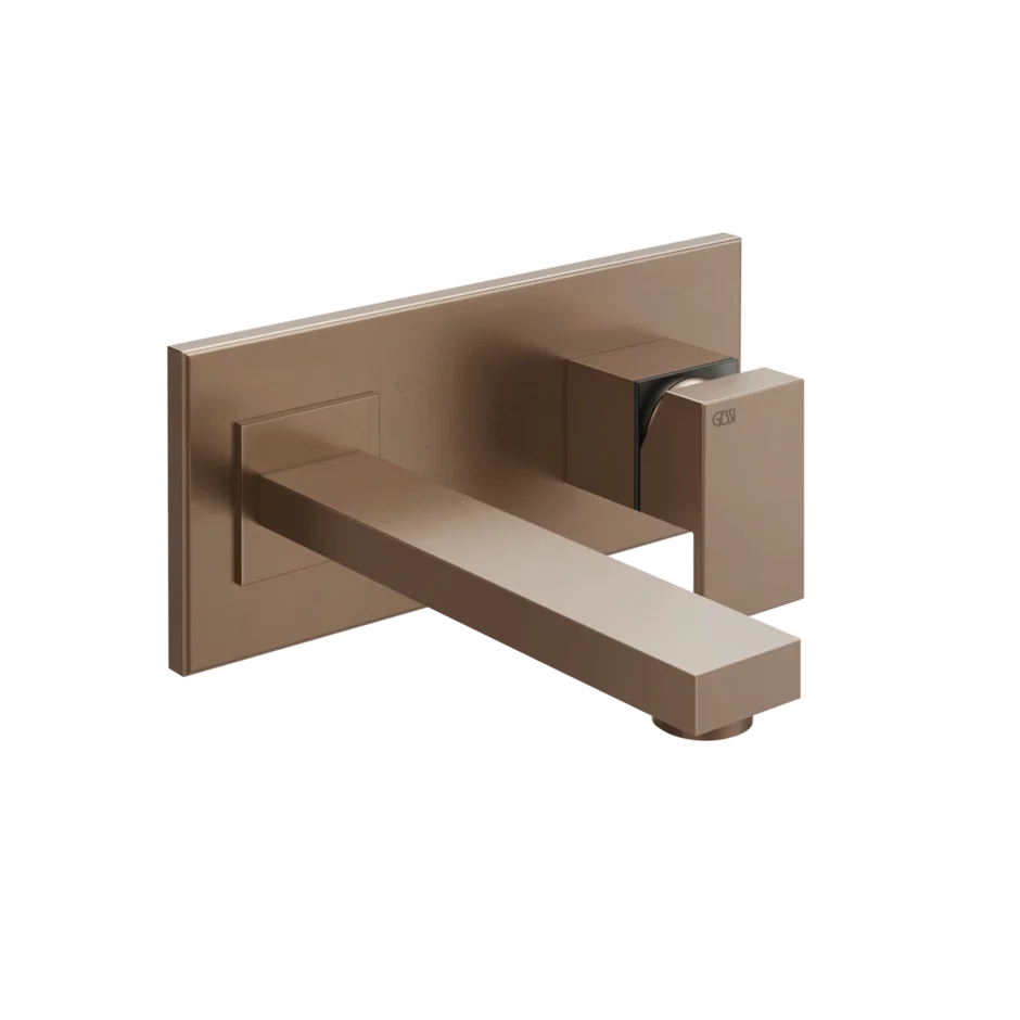Смеситель для умывальника 44836 708 Gessi Rettangolo МЕДНЫЙ МАТОВЫЙ PVD 44836708