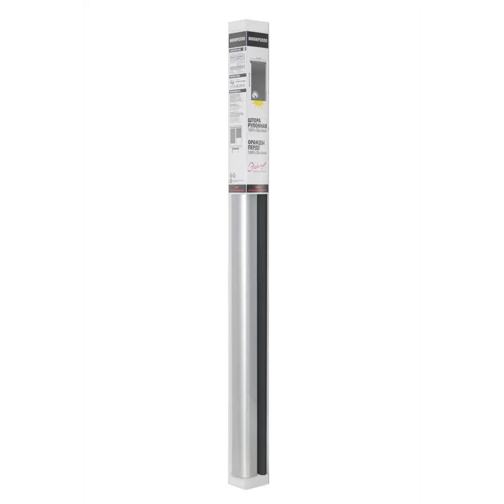 Штора рулонная блэкаут Эскар 60x160 см черная Black 1 86792822 STLM-2185612 BLACKOUT - Вид №4