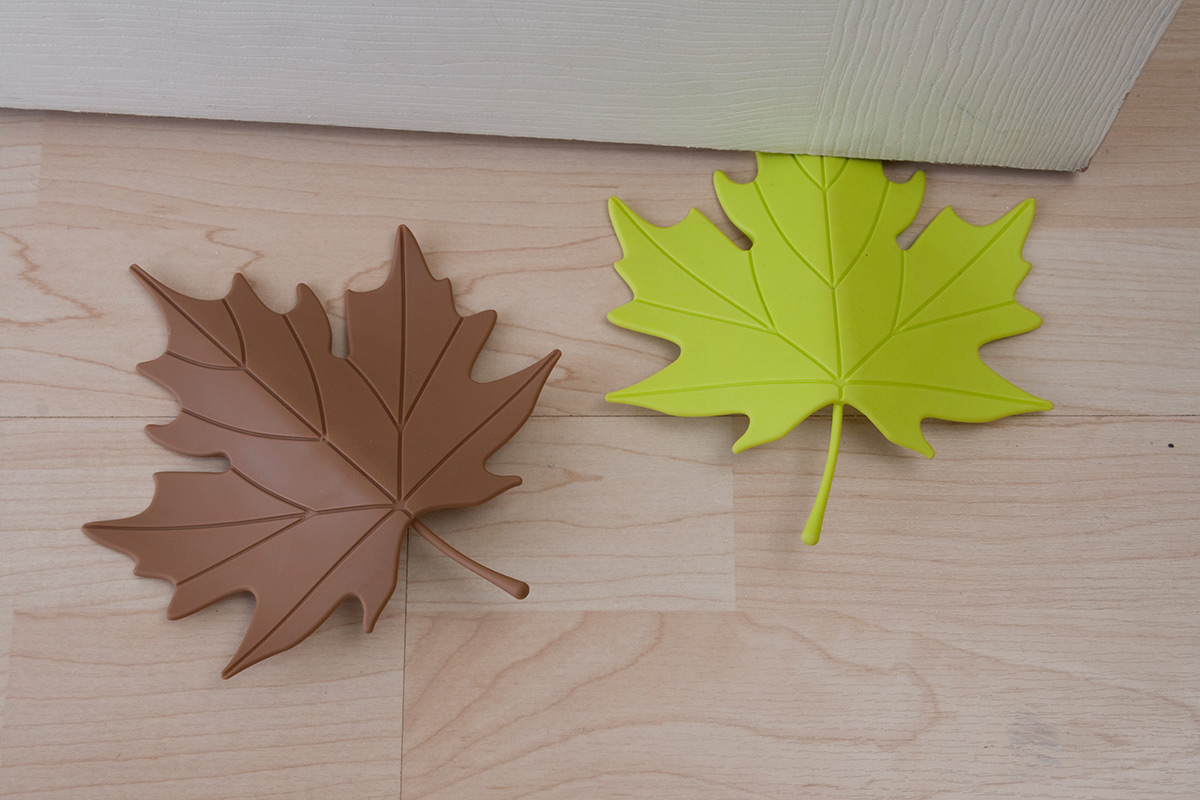 QL10072-GN Подпорка для двери autumn зеленая Qualy  - Вид №3