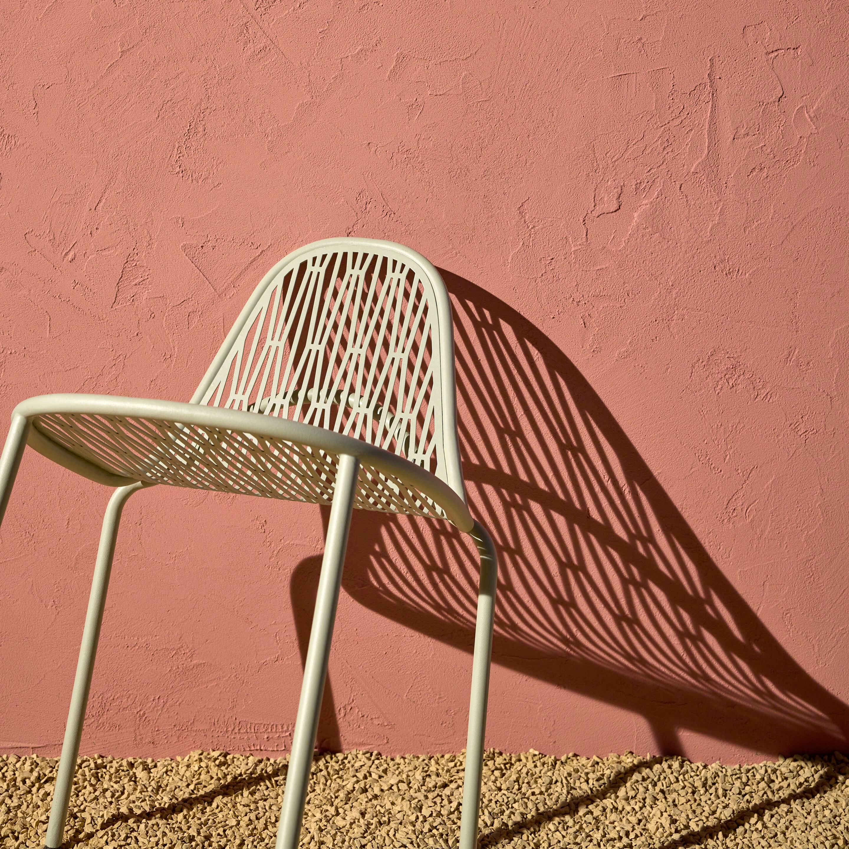 Металлический штабелируемый садовый стул S-CAB Malvasia ARCH-00049078 - Вид №14