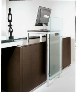 IFT Компьютерный шкаф из шпона и стекла Electa