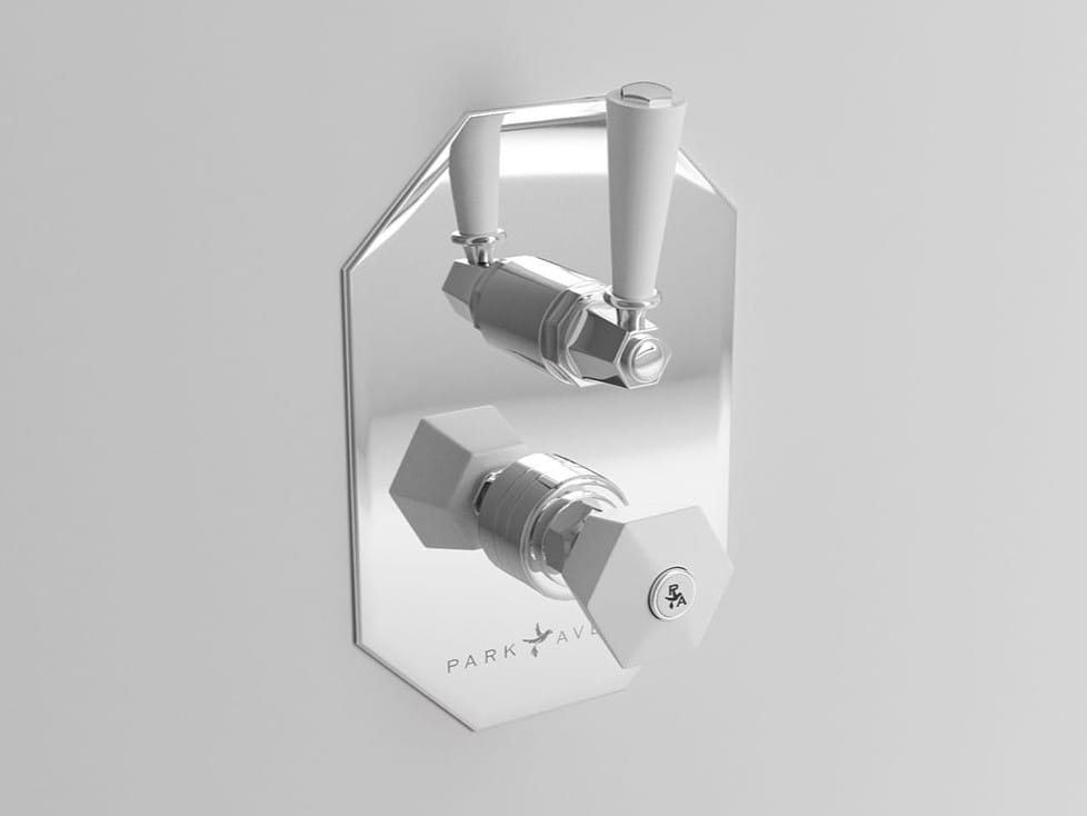 Встраиваемый смеситель для душа с переключателем Park Avenue Белый ARCH-00114397 - Вид №1