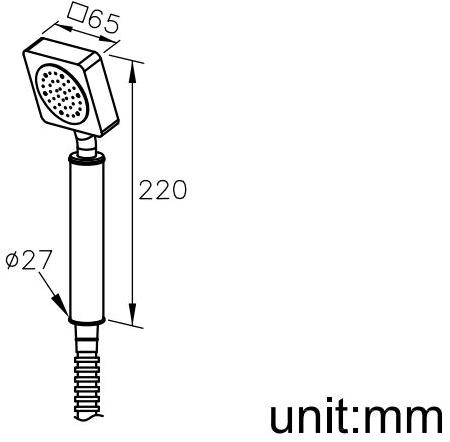 JUSTIME Ручной душ из хромированной латуни с гибким шлангом Mark 6909-9s-81cp - Вид №1