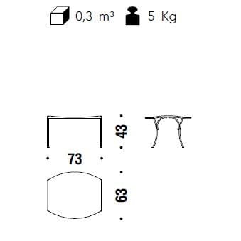 Журнальный столик из стали и цветной полиэтиленовой проволоки MOROSO M'afrique ARCH-00063505 - Вид №3