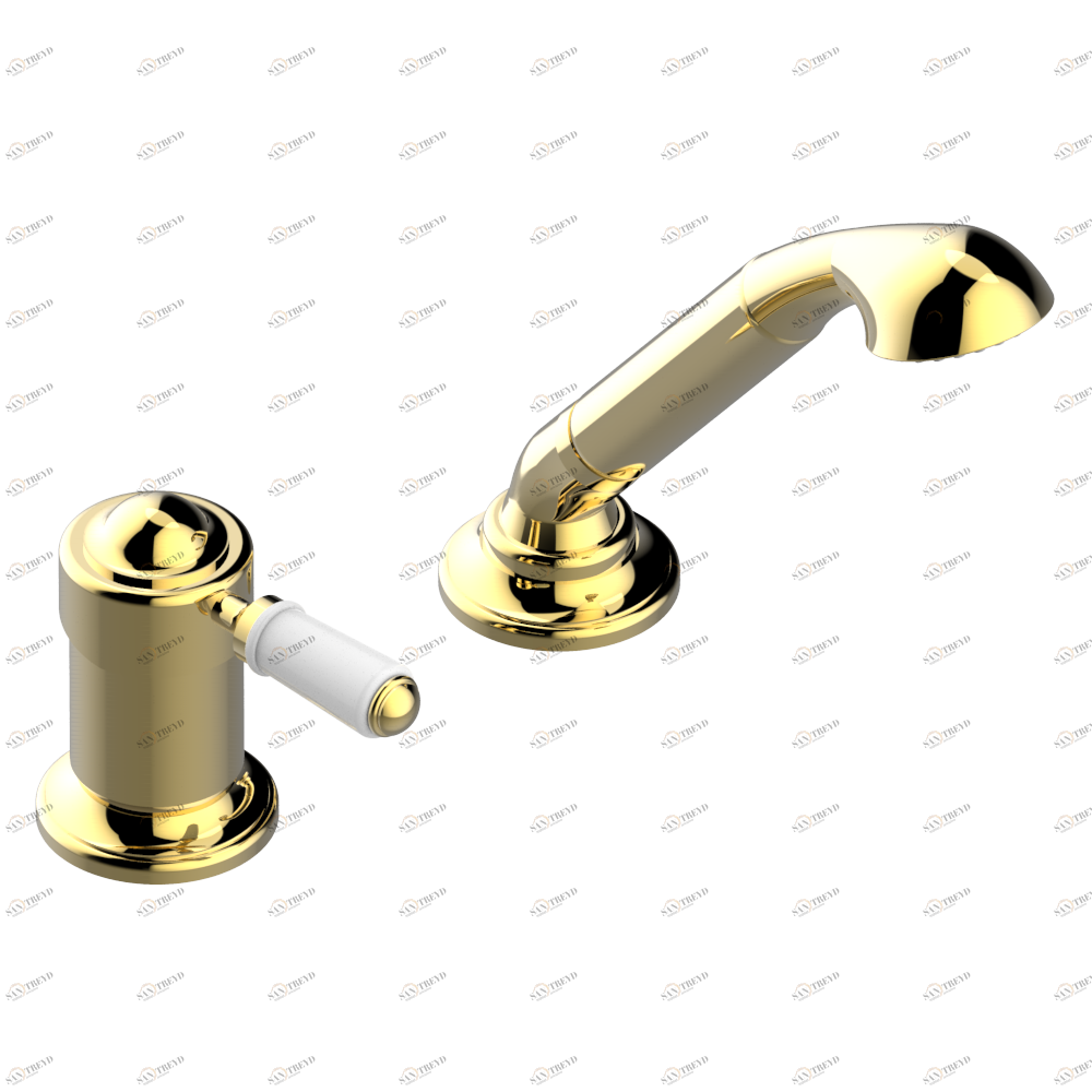 G47-6523/60A Смеситель керамический устанавливаемый на борту с ручным душем Thg-paris Vendôme Золото G47 6523/60A CAT.F