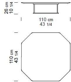Borzalino Восьмиугольный мраморный журнальный столик sun-id-1392113 - Вид №8