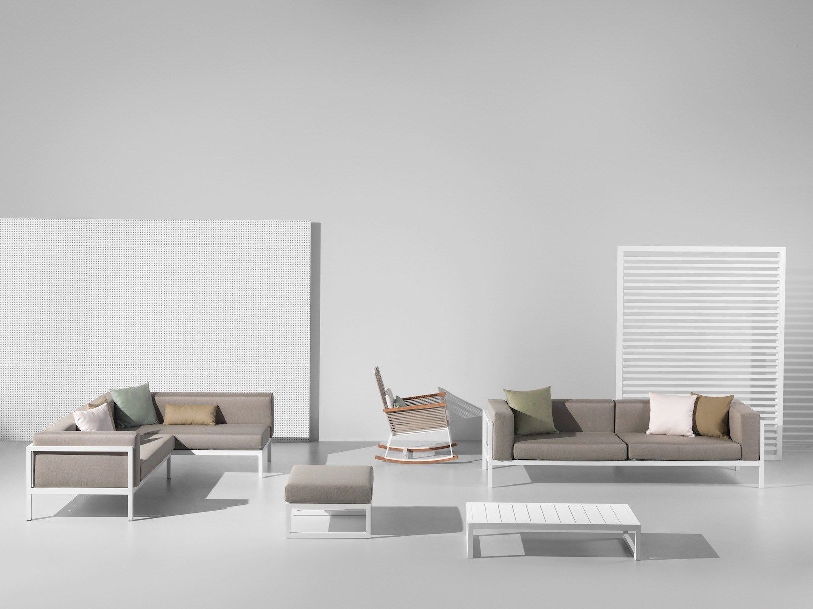 Тканевый модульный садовый диван Kettal пейзаж ARCH-00113182 - Вид №4