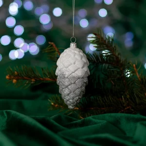 82279171 Украшение новогоднее «Шишка», 5 см, пластик, цвет серебро STLM-1536218