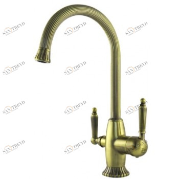 Zorg ZR-350-YF BR Смеситель для кухни Zorg 380х187 мм 