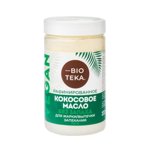 Масло кокосовое рафинированное без запаха Bioteka 700 г Santreyd 13283