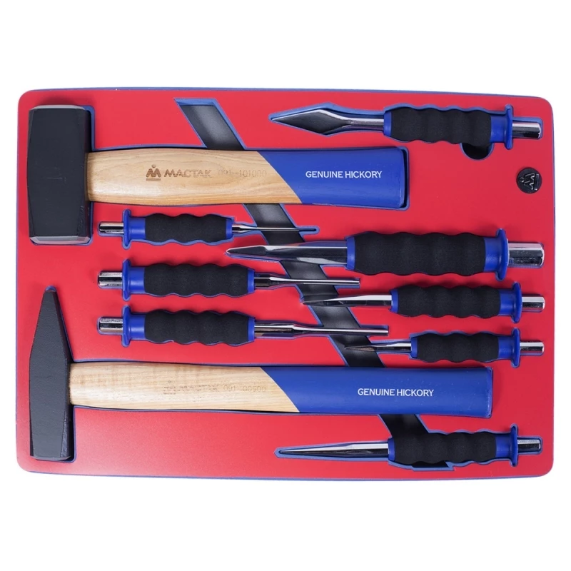 МАСТАК Набор ударно-режущего инструмента, ложемент, 10 предметов Верстакофф 5-9010