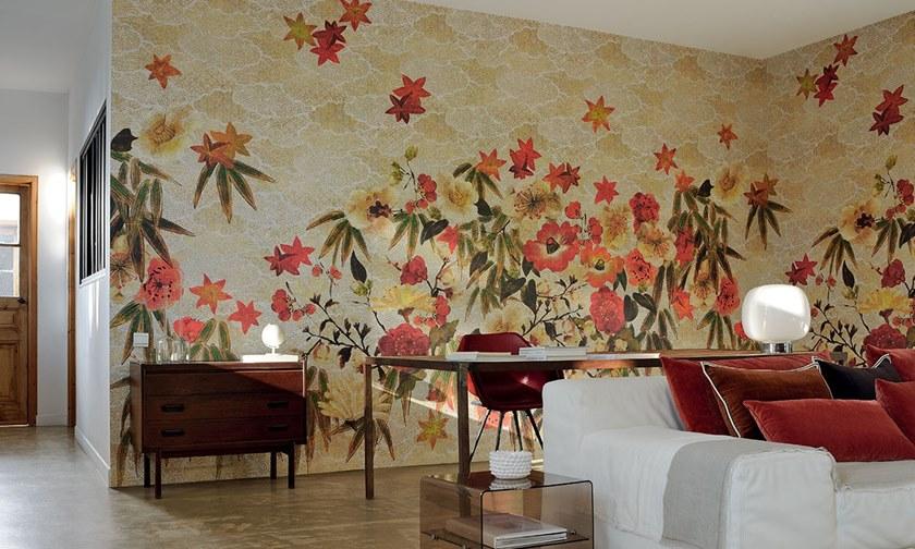 Élitis Моющиеся бумажные обои с цветочными мотивами Soleil levant sun-id-1350921 - Вид №2