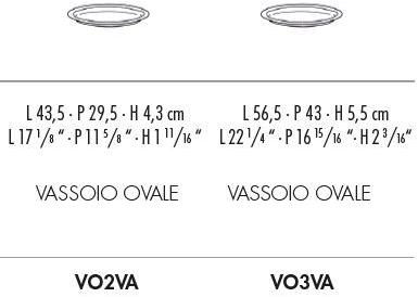Cerasarda Овальный поднос из керамики Vallauris Vo2va/vo3va - Вид №2