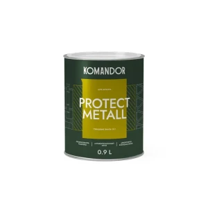 91636889 Грунт-эмаль по ржавчине 3 в 1 Komandor Protect Metall глянцевая прозрачная база С 0.9 л STLM-1446587