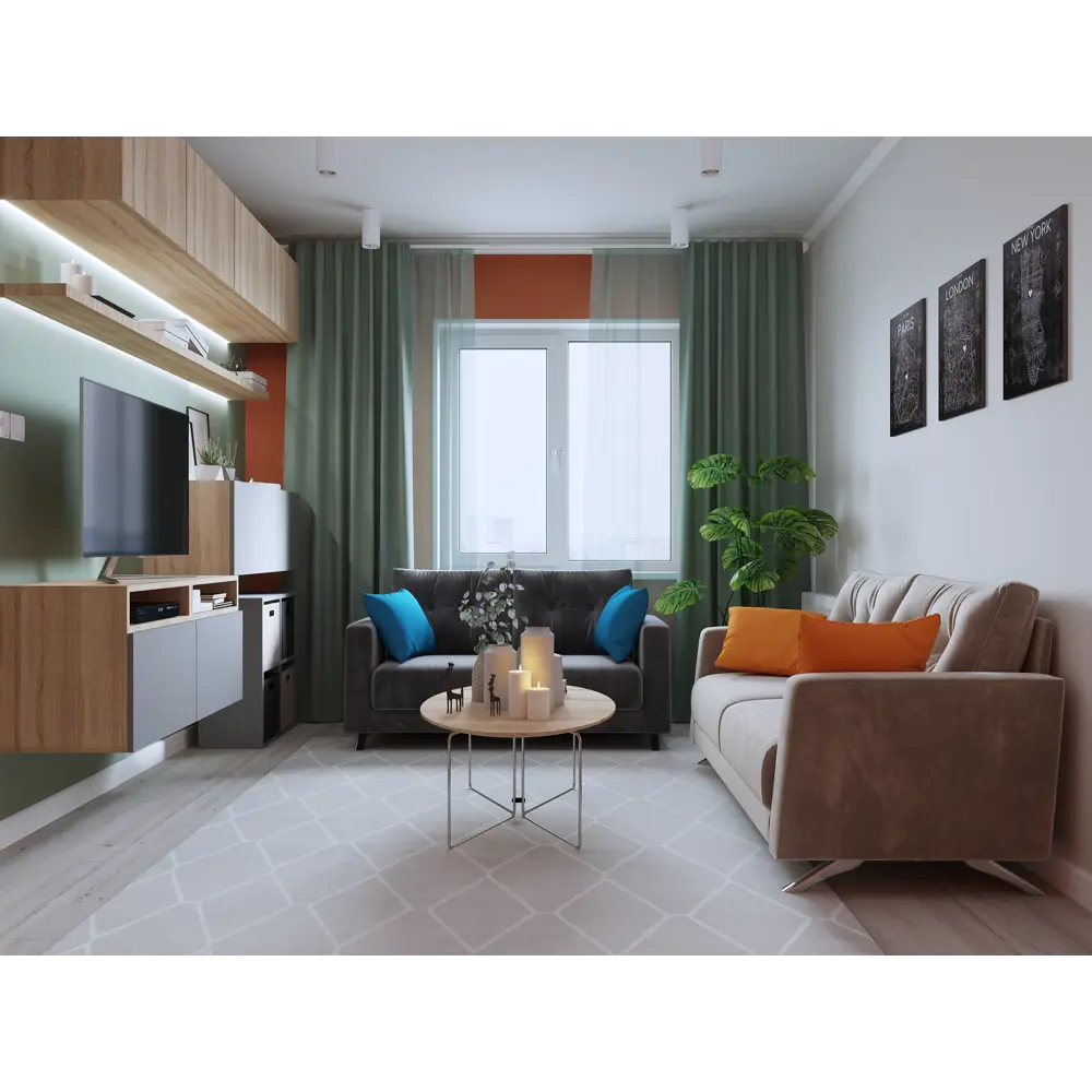 Подушка декоративная «Яркость» 40х40 см цвет оранжевый SEASONS STLM-2019503 - Вид №5