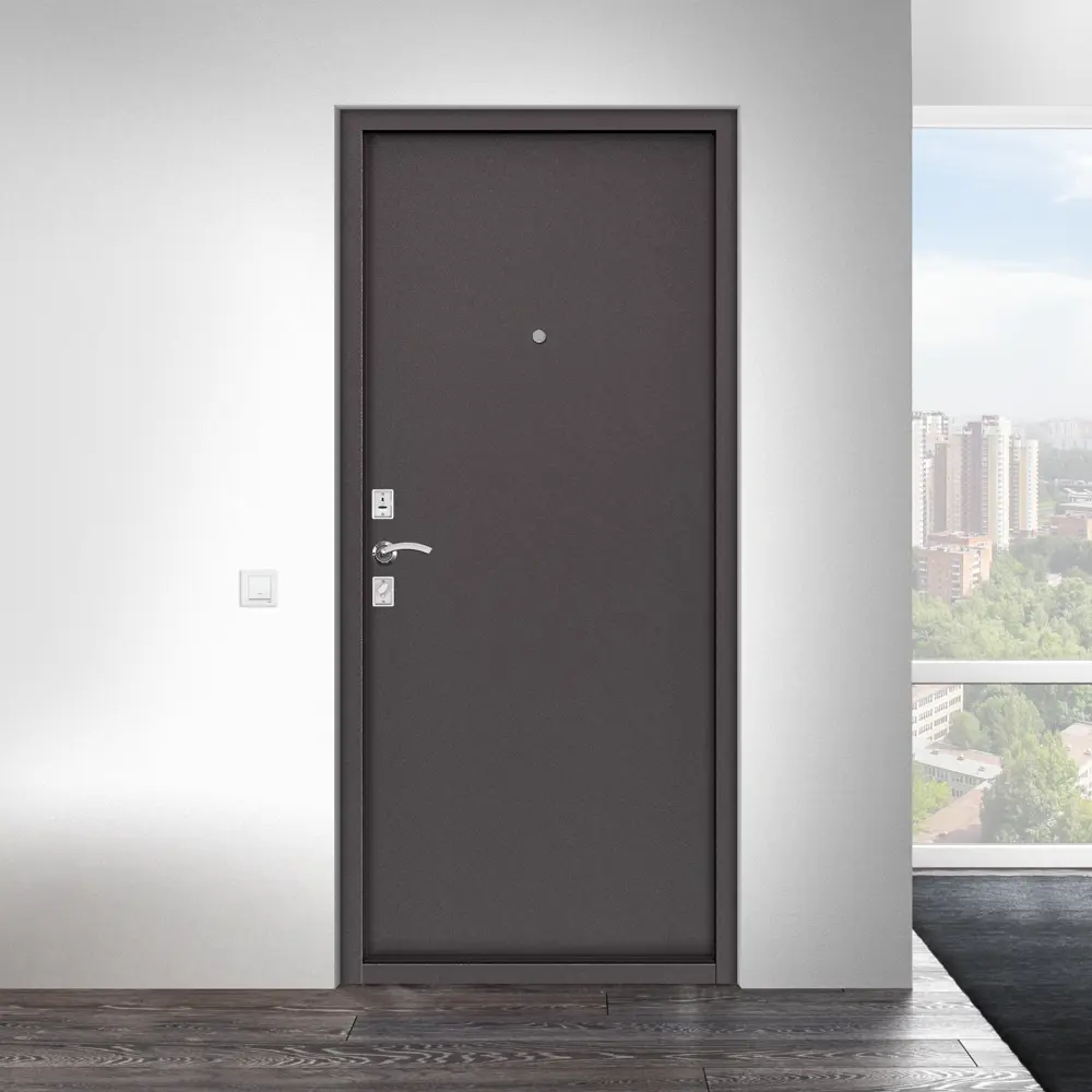 Дверь металлическая Стеф Блок, 960 мм, левая, цвет коричневый TOREX STLM-2183608 - Вид №11