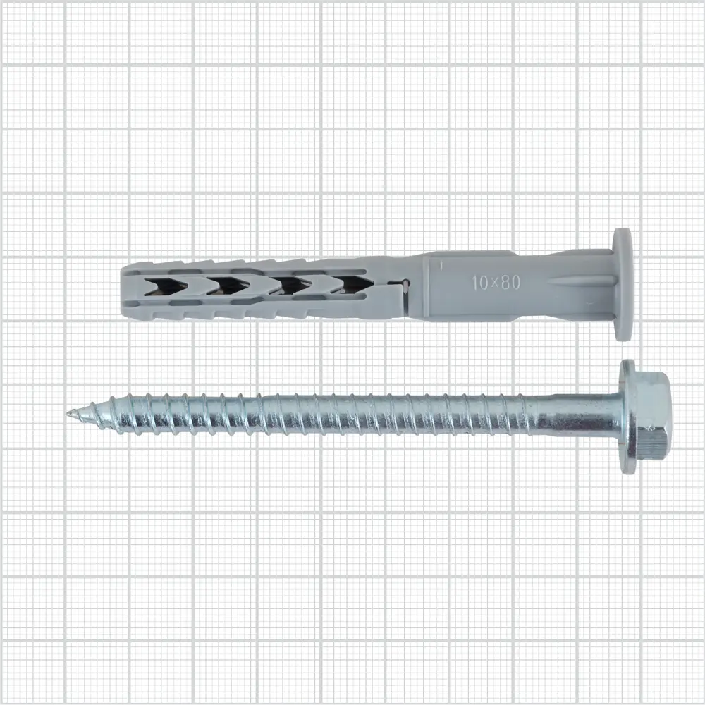 Дюбель-шуруп Fischer SXR FUS фасадный нейлон/оцинкованная сталь 10x80 мм 12471459 STLM-2166029  - Вид №4