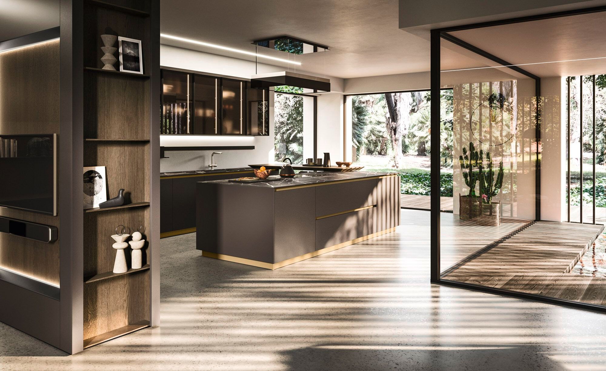 Встроенная кухня с островом Arrital Ak_Project ARCH-00061127 - Вид №1