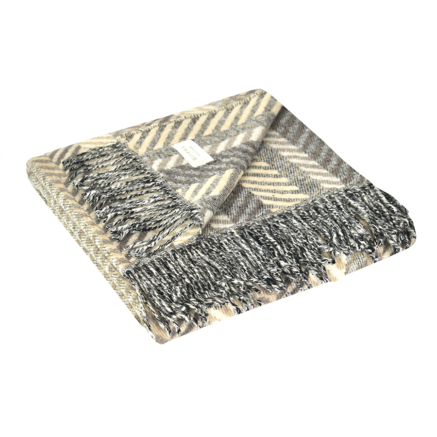 Плед Amazonia, 130х180 см, бежевый/белый MARZOTTO AMAZONIA0021 - Вид №1