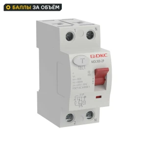 УЗО DKC Yon 2P 25 А 30 мА 10 кА АС 89439410 STLM-2126408
