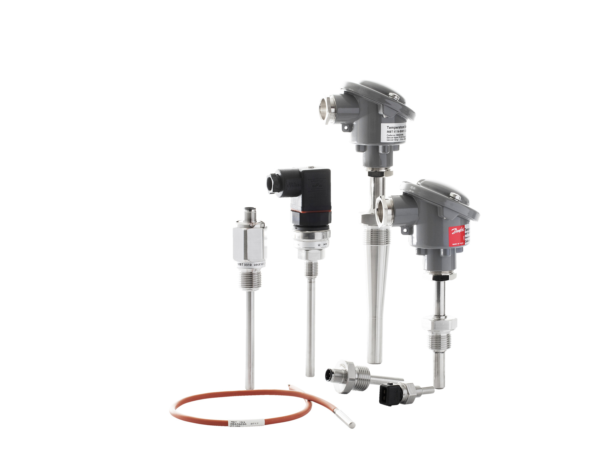 Danfoss MBT3560 — термопреобразователь сопротивления с унифицированным выходным сигналом 4-20 мА Датчик температуры MBT 3560 084Z4035  - Вид №67