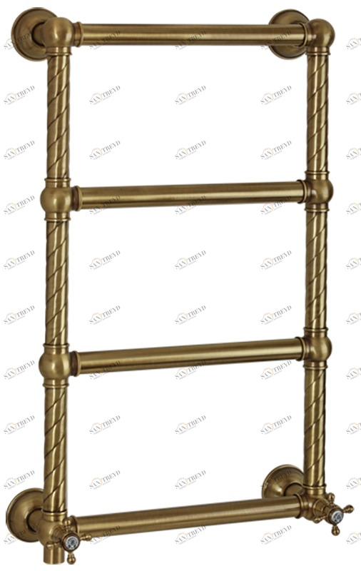 Полотенцесушитель MIGLIORE Edera DX ML.EDR-EL.101, 41 x 75 см электрический, бронза, провод справа ML.EDR-EL.101.BR