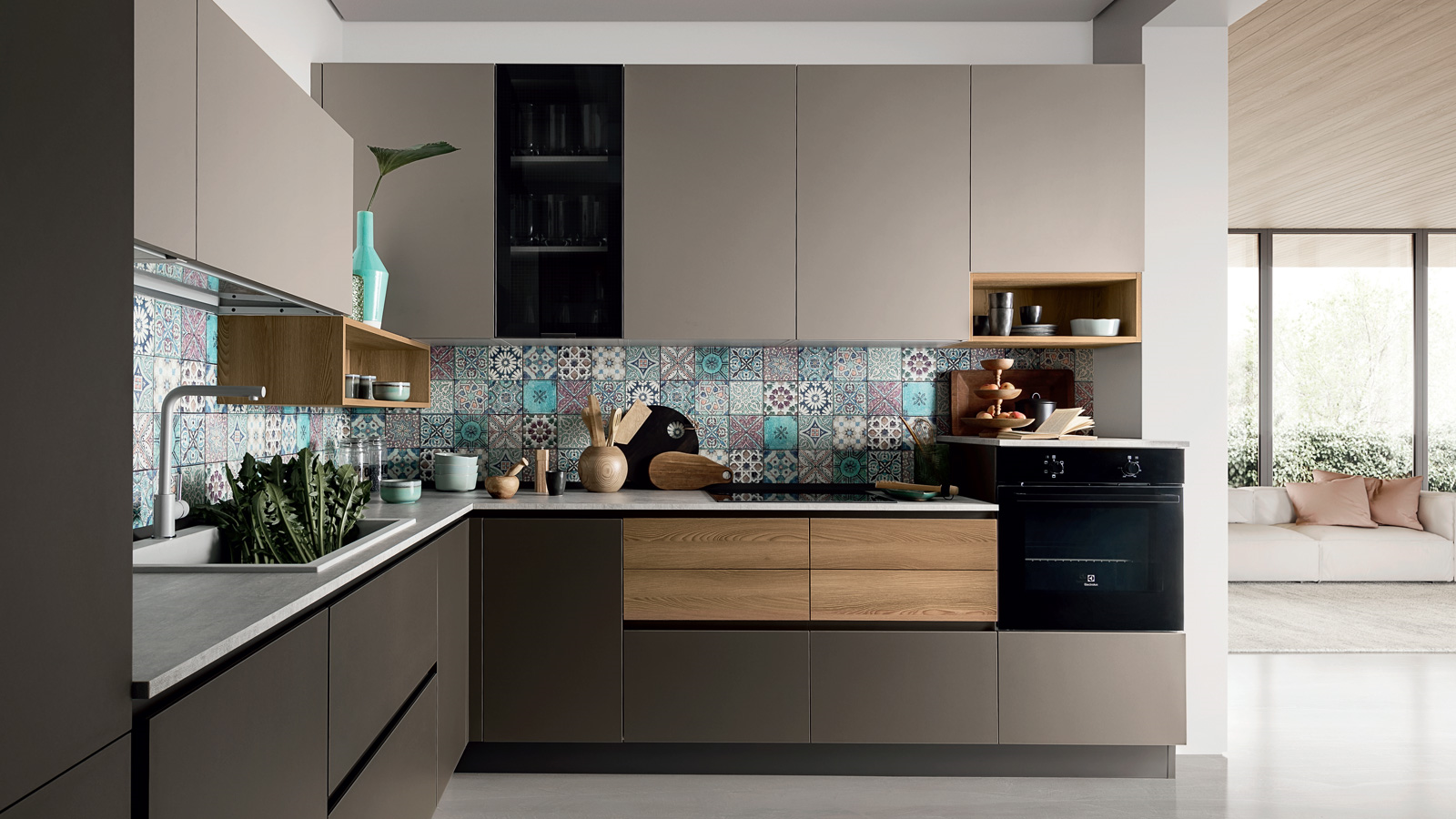 Easy 025  Кухонный гарнитур Ar-Due Colore matt  - Вид №2