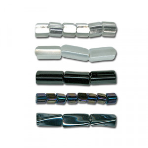 321-40001 Бисер Чехия TRIANGLE 10 х 5 мм 50 г 23980 черный PRECIOSA