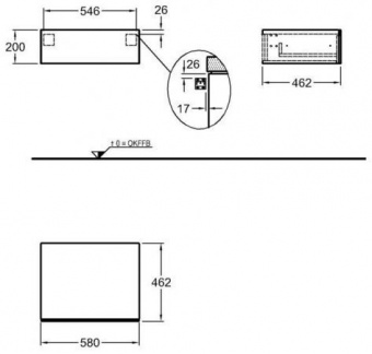Шкаф боковой Keramag Xeno2 807061000 Santreyd  - Вид №2