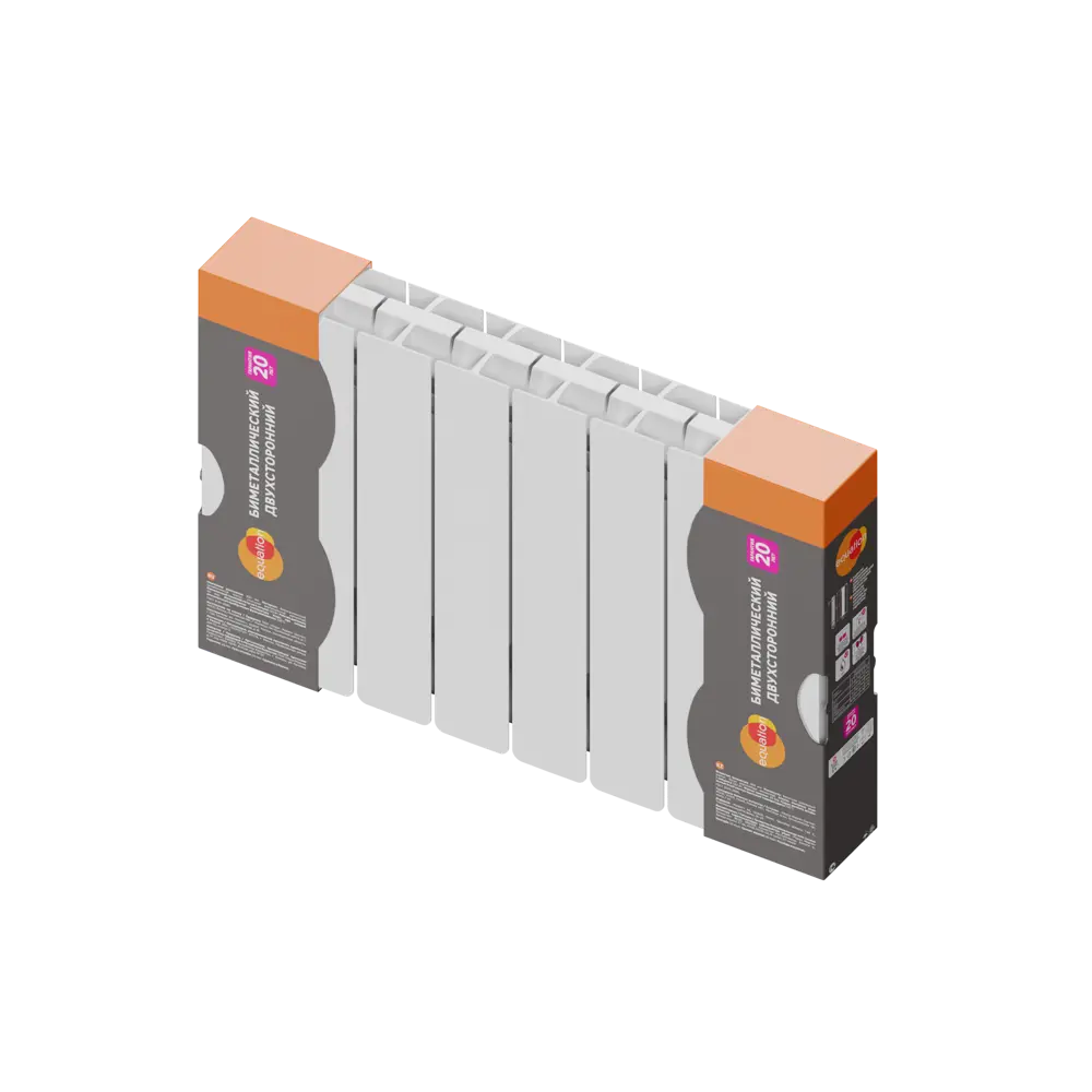 Equation Bimetal: Двухсторонний биметаллический радиатор с нижним подключением 89107529 STLM-0078486 - Вид №4