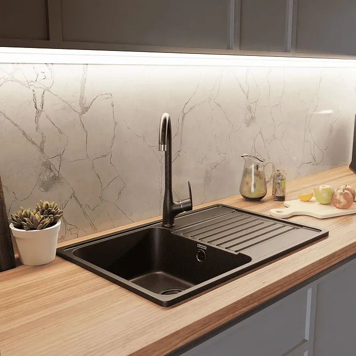 Кухонная мойка Кварц QUARZ S472 GranFest 78-S472 - Вид №4