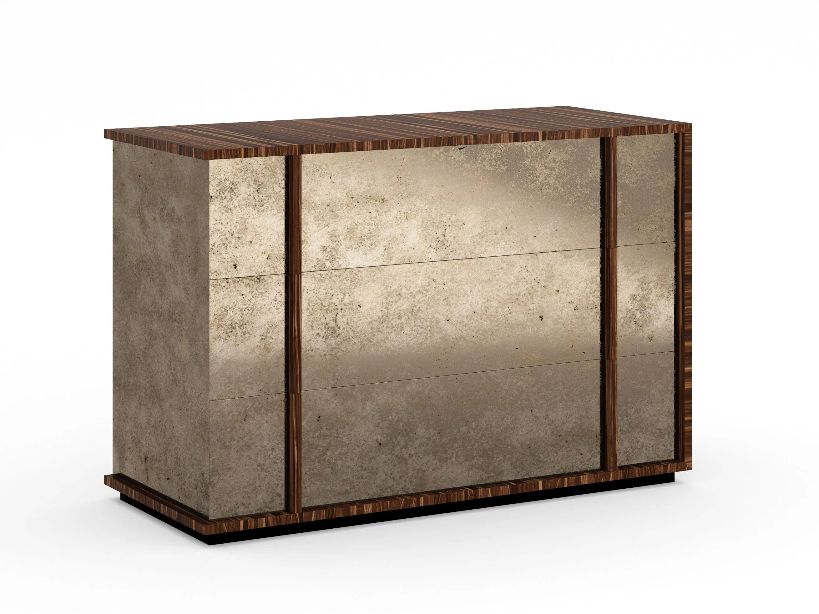 Деревянный и стеклянный комод RIVATELIER CUBE ARCH-00075129 - Вид №4