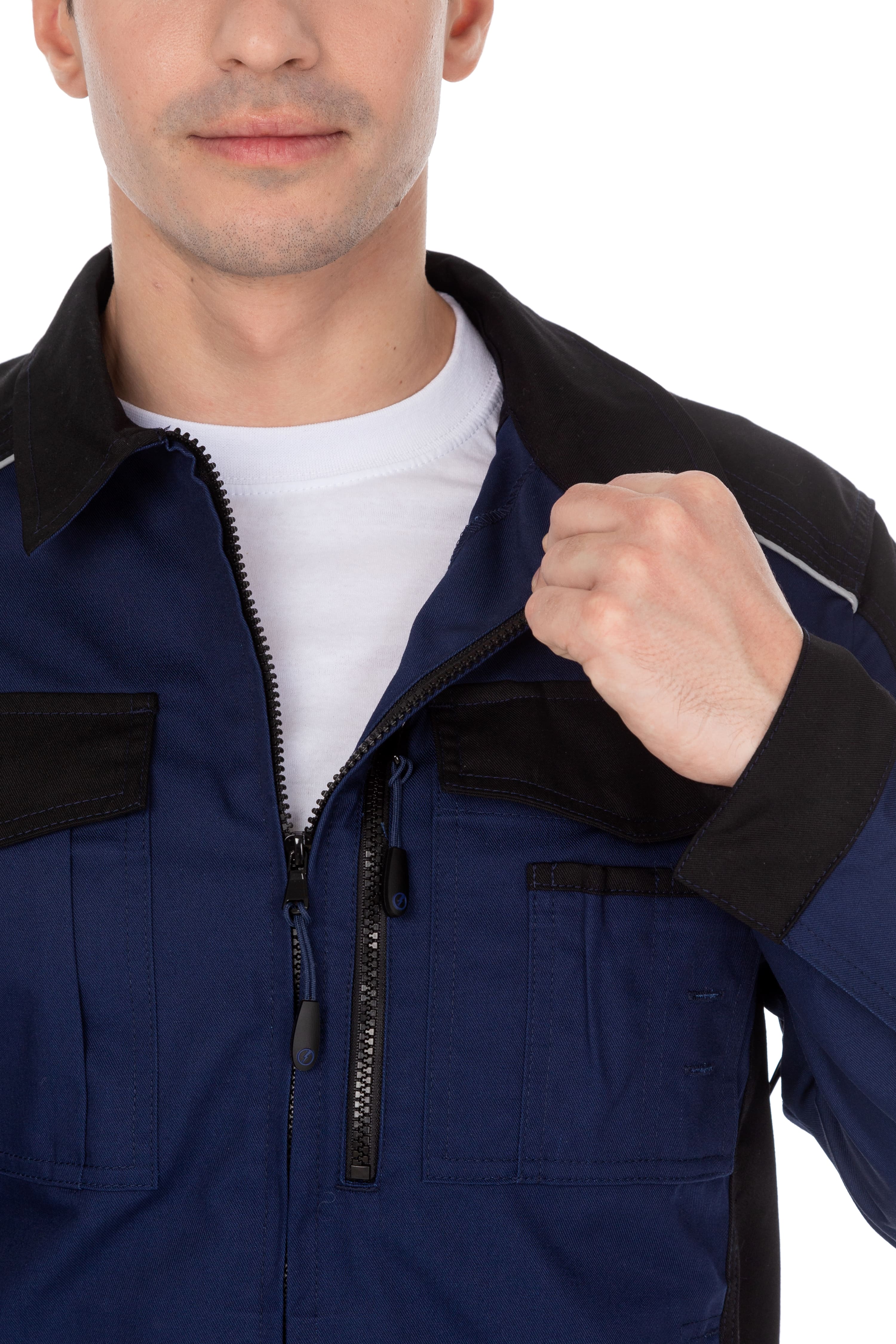 70046 Костюм  NEW темно-синий с черным STATUS  Летняя спецодежда  размер 56-58/170-176  - Вид №21