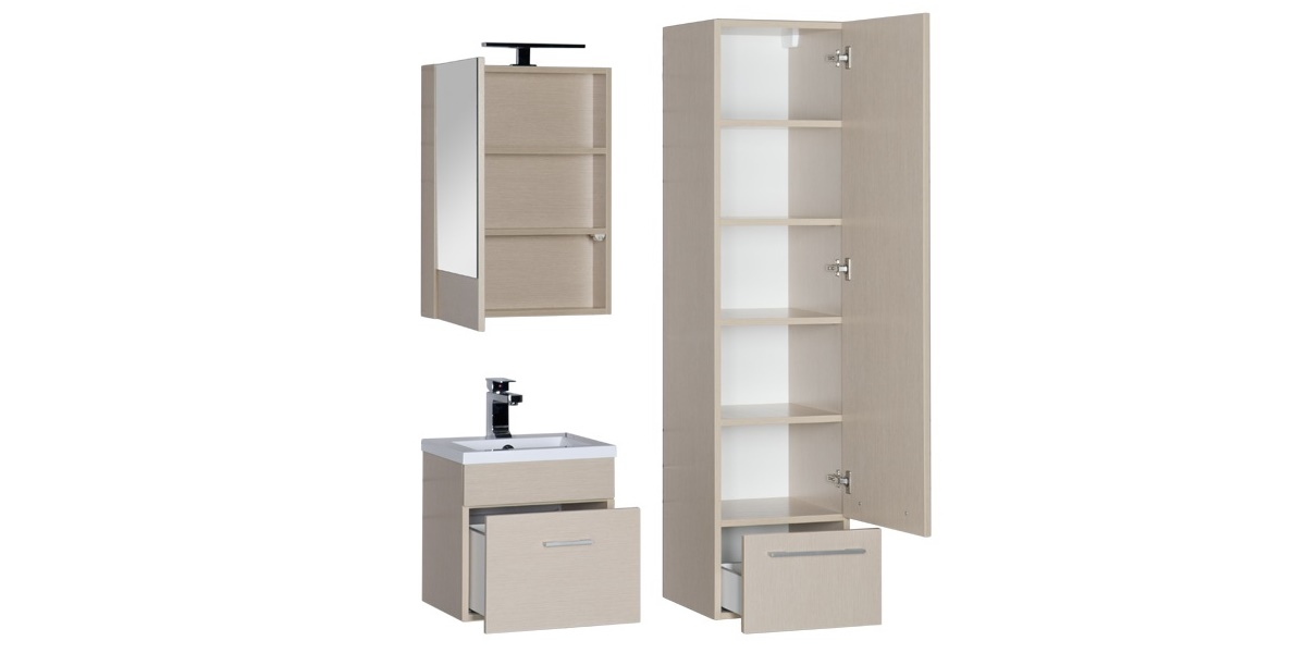 Комплект мебели Aquanet Нота 50 светлый дуб 00178819 - Вид №2