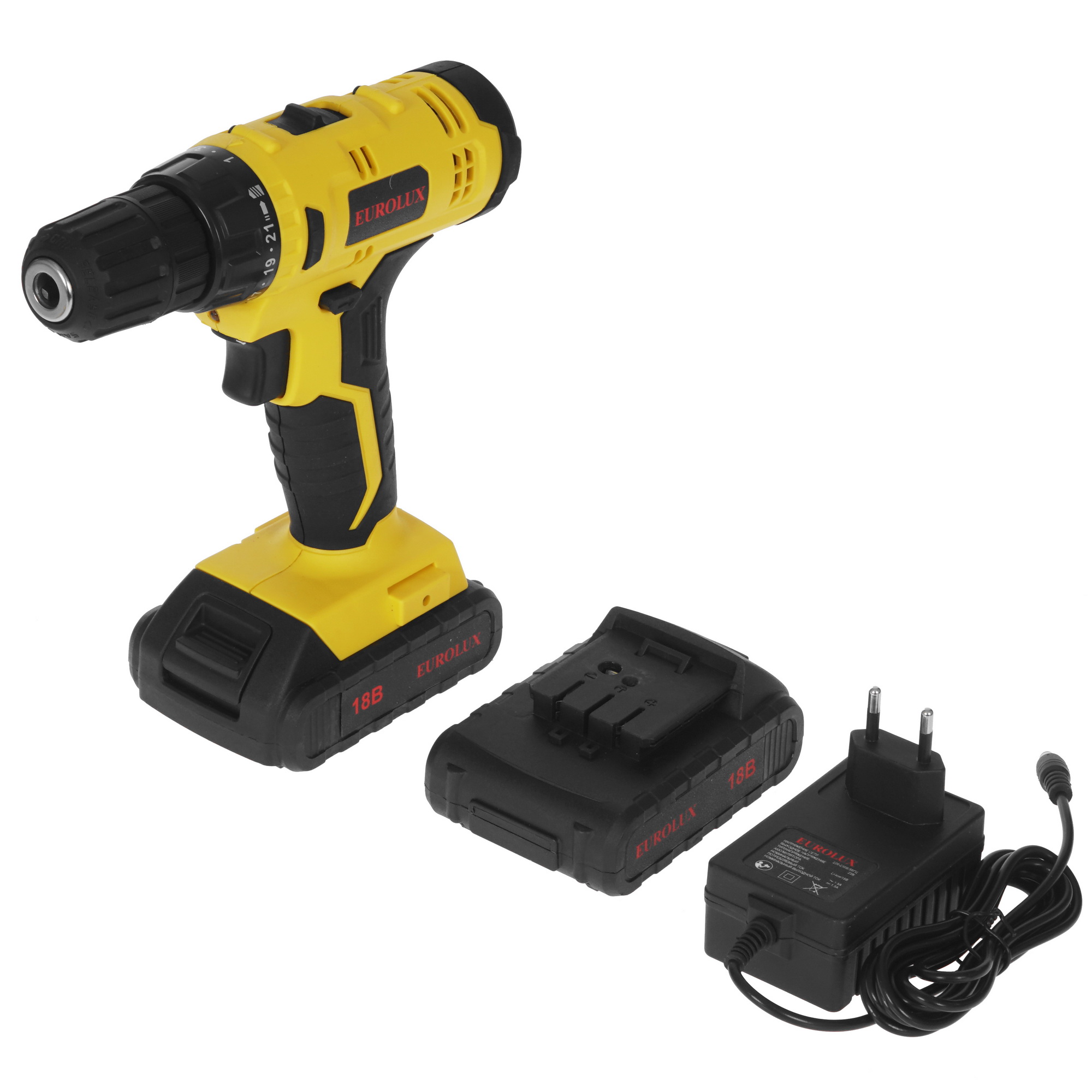 Дрель-шуруповерт Eurolux ДА-18/2Li 9950667 STDN-0044887 - Вид №2