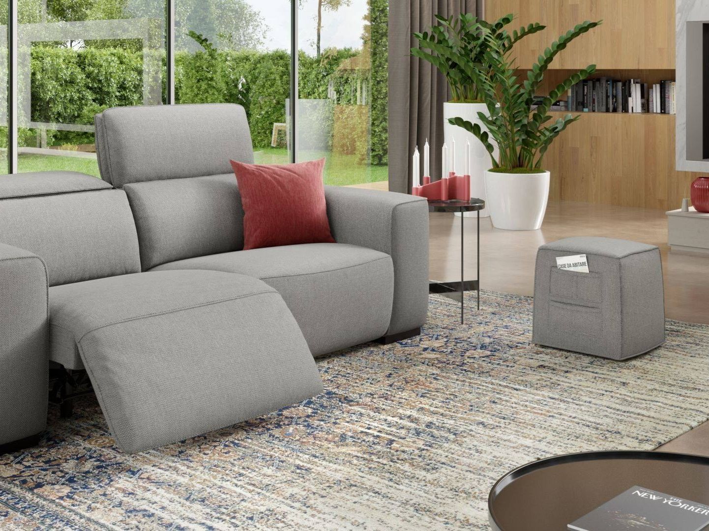 Квадратный пуф из ткани Sofanella Binetto ARCH-00144168 - Вид №1