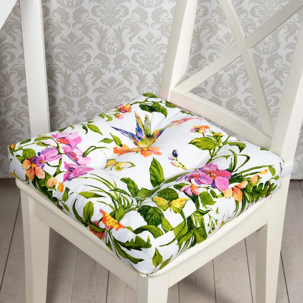 Подушка для стула Altali Колибри 40x40 см хлопок мультиколор 89076481 STLM-2089764  - Вид №4