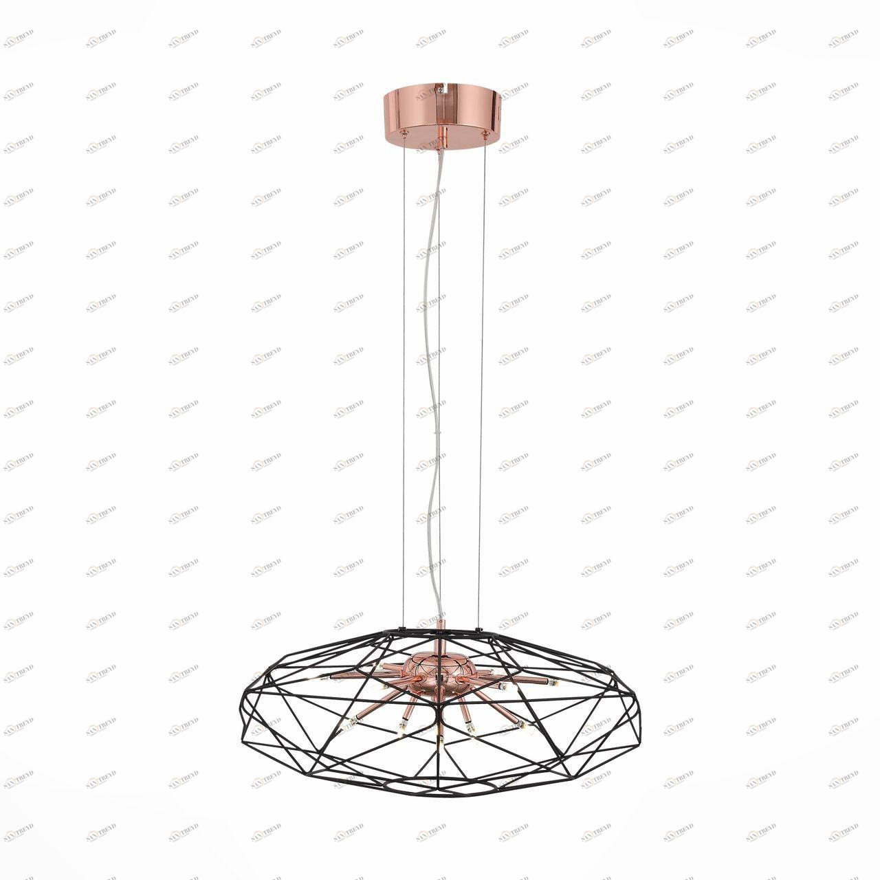 Подвесная светодиодная люстра ST Luce Galassia SL949.203.12 ST LUCE ДИЗАЙНЕРСКИЕ, GALASSIA RED GOLD 108714 Черный 
