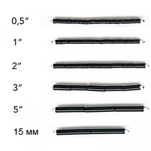 351-12001 Бисер Чехия BUGLES 0.5 1.6 мм 50 г PRECIOSA