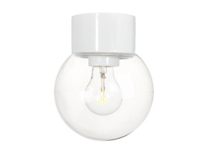 Настенный светильник / потолочный светильник из стекла и фарфора