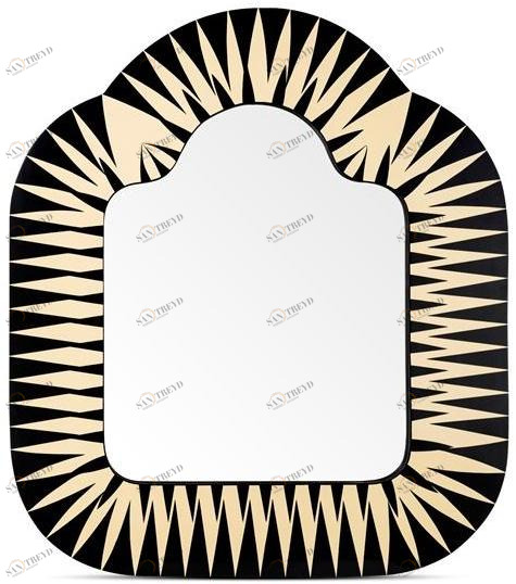 Scarlet Splendour Прямоугольное зеркало в настенной раме Vanilla noir sun-id-1473954