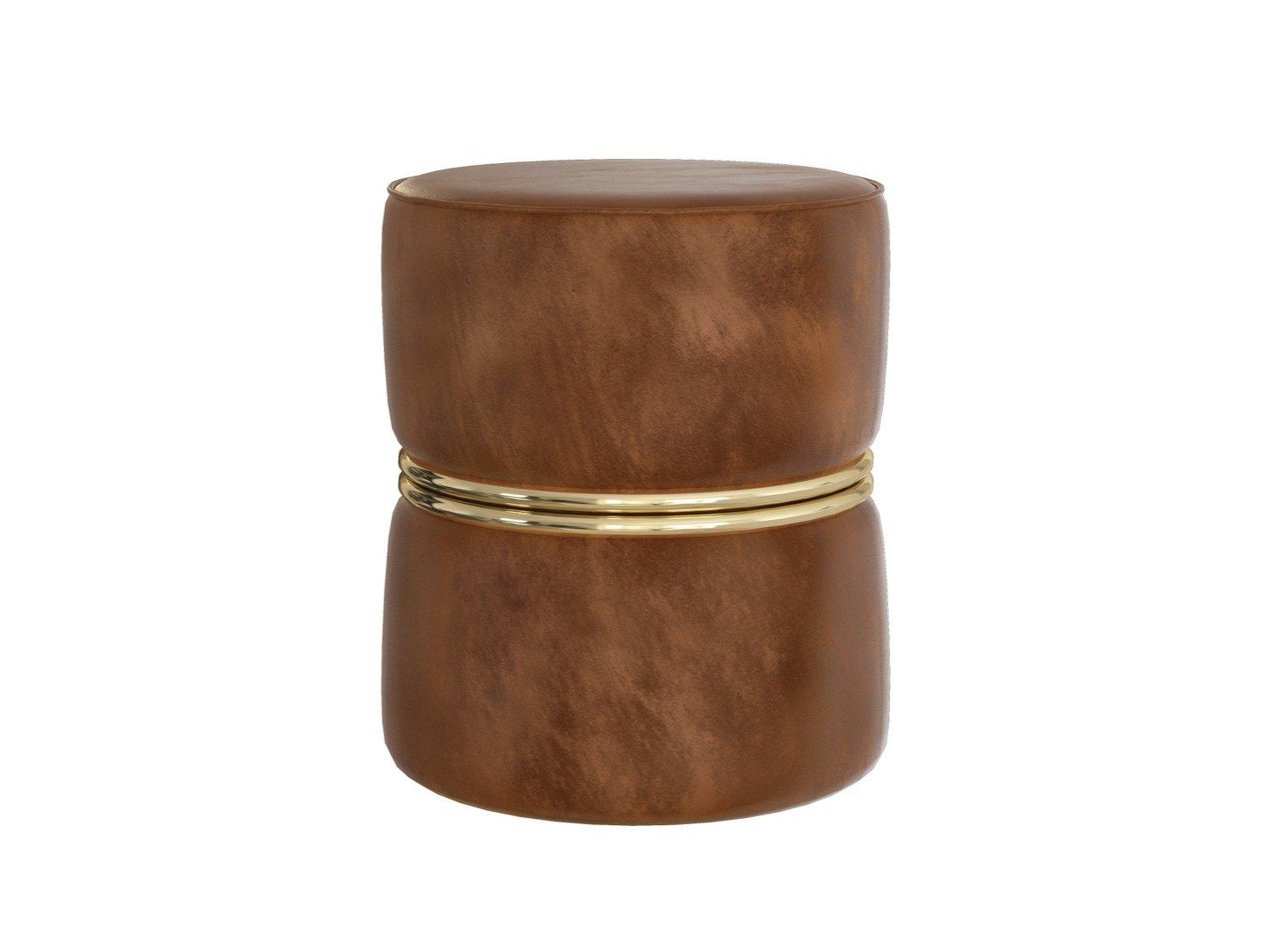 Круглый бархатный пуф GUERRA VANNI Clizia ARCH-00079790 - Вид №1