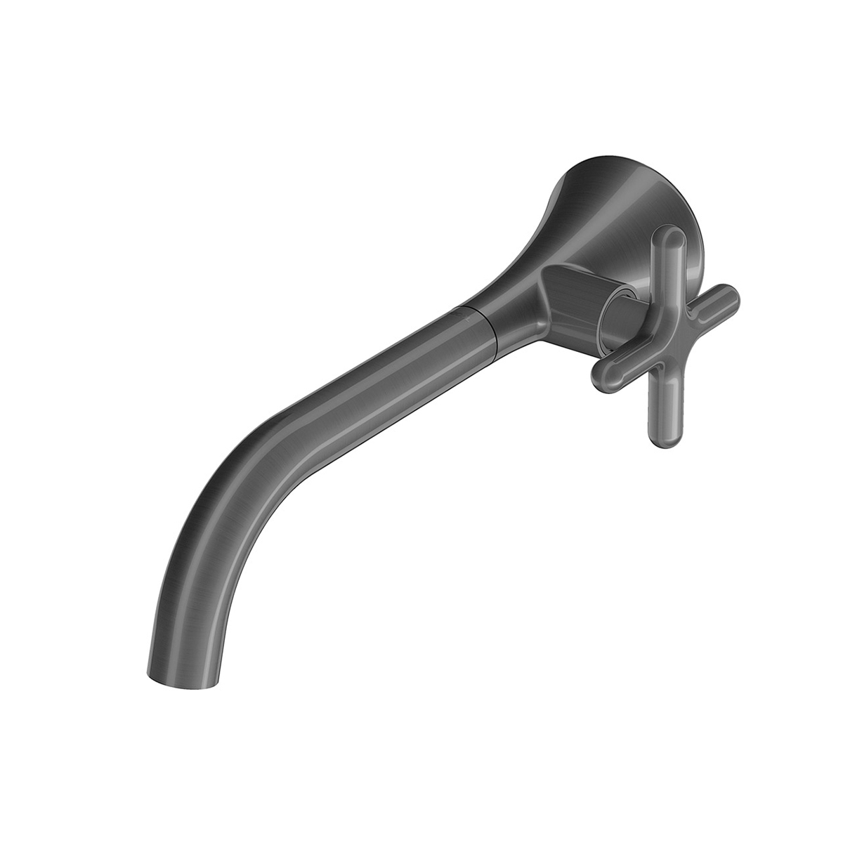 00922270 Смеситель для ванной настенный 230 матовый графит Docol LISS 