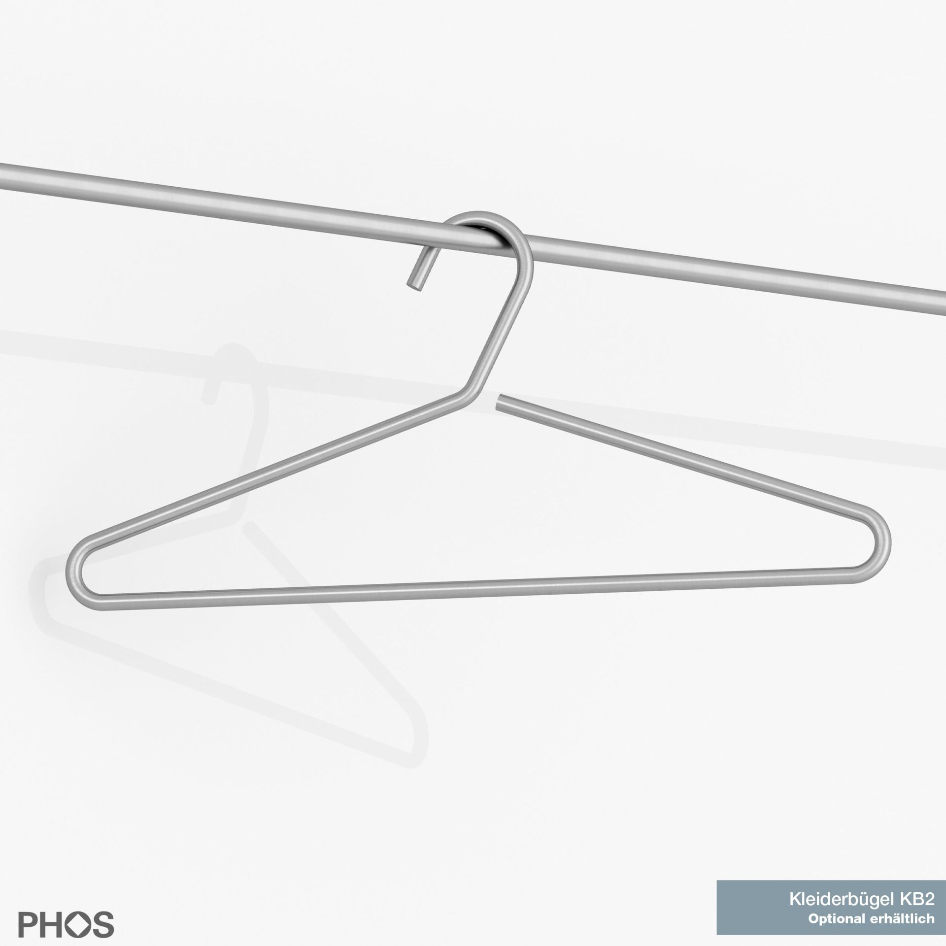 G3-600-Eiche Настенный шкаф с вешалкой для одежды и вешалкой для шляп из дуба - ширина 65 см PHOS  - Вид №3