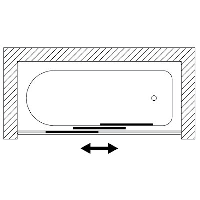 42353 Душевое ограждения на борт вынны Samo Италия Bath Screens - Вид №1